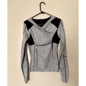 Long Sleeve Hooded Workout Top